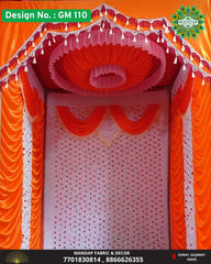 Ganpati Mandap Makhar - Design No. (GM - 110) - New Designs With Frame