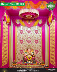 Ganpati Mandap Makhar - Design No. (GM - 123) - New Designs With Frame