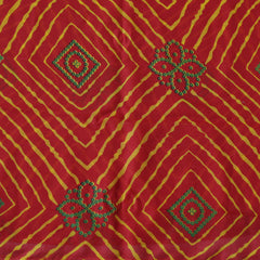 Roto Printed Fabrics Red