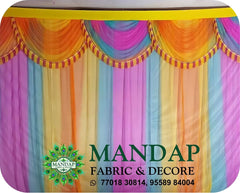 Mandap Sidewall Parda Fabric Design No.- (MSW -015) Made Of Bright Lycra - Customization Available