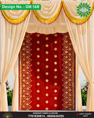 Ganpati Mandap Makhar - Design No. (GM - 168) - New Designs With Frame