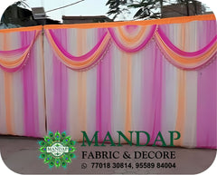 Mandap Sidewall Parda Fabric Design No.- (MSW -018) Made Of Bright Lycra - Customization Available
