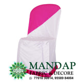 Chair Cover Dual Color Design (CC- 021) - Premium Chandni Fabric