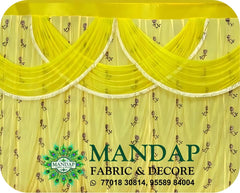Mandap Sidewall Parda Fabric Design No.- (MSW -002) Made Of Bright Lycra - Customization Available