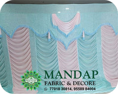 Mandap Sidewall Parda Fabric Design No.- (MSW -033) Made Of Bright Lycra - Customization Available