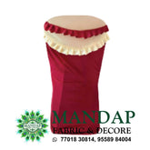 Chair Cover Dual Color Design (CC- 040) - Premium Chandni Fabric