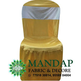 Chair Cover Dual Color Design (CC- 046) - Premium Chandni Fabric