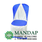 Chair Cover Dual Color Design (CC- 054) - Premium Chandni Fabric