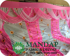 Mandap Sidewall Parda Fabric Design No.- (MSW -056) Made Of Bright Lycra - Customization Available