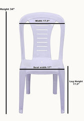 Chair Cover Single Color Design (CC- 86) - Super White Plain Premium Fabric
