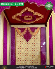 Ganpati Mandap Makhar - Design No. (GM - 71) - New Designs With Frame