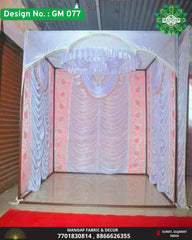 Ganpati Mandap Makhar - Design No. (GM - 77) - New Designs With Frame