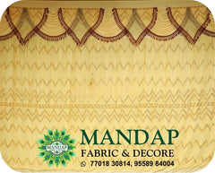 Mandap Sidewall Parda Fabric Design No.- (MSW -084) Made Of Bright Lycra - Customization Available