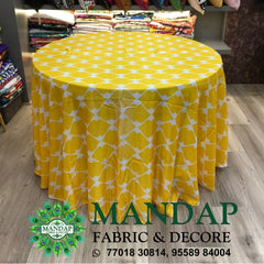 Digitally Printed Table Cover Premium 2 Way Stretch Fabric Design No. (TC - 087)