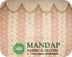Mandap Sidewall Parda Fabric Design No.- (MSW -088) Made Of Bright Lycra - Customization Available