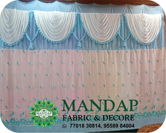 Mandap Sidewall Parda Fabric Design No.- (MSW -208) Made Of Bright Lycra - Customization Available