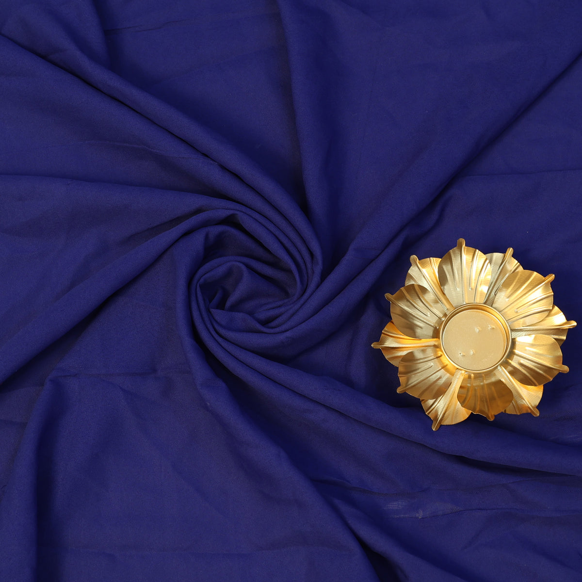 American Crape and Roto Plain Fabrics Royal Blue