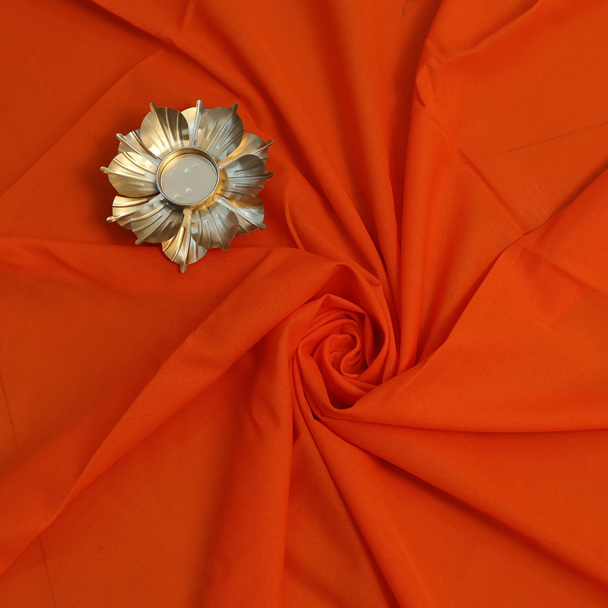 American Crape and Roto Plain Fabrics Orange