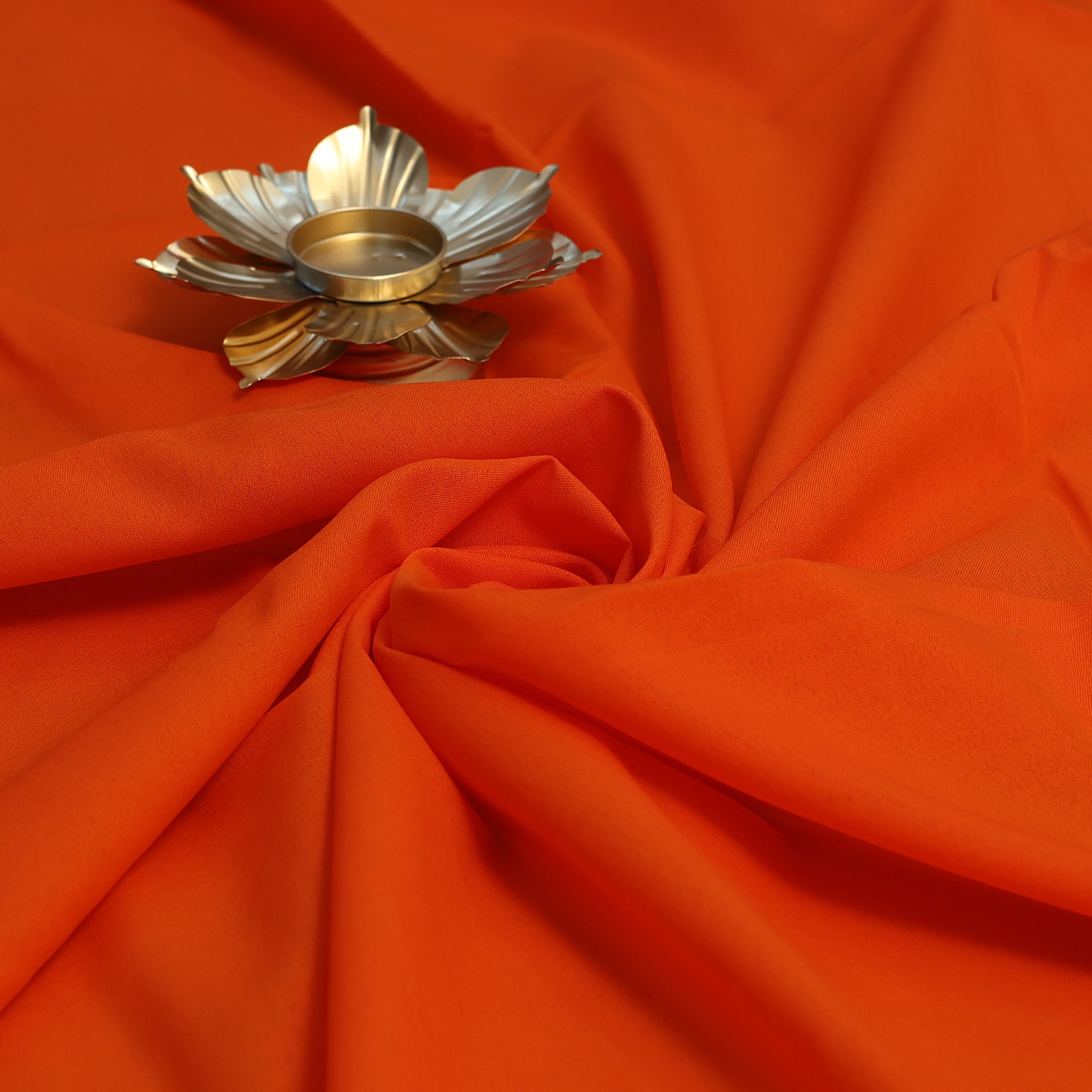 American Crape and Roto Plain Fabrics Orange