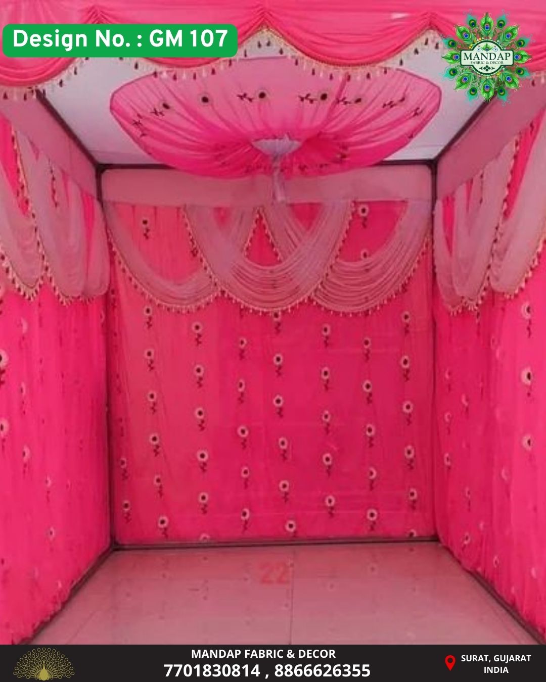 Ganpati Makhar Cloth - Design No. (GM - 107) - New Designs Customization Available