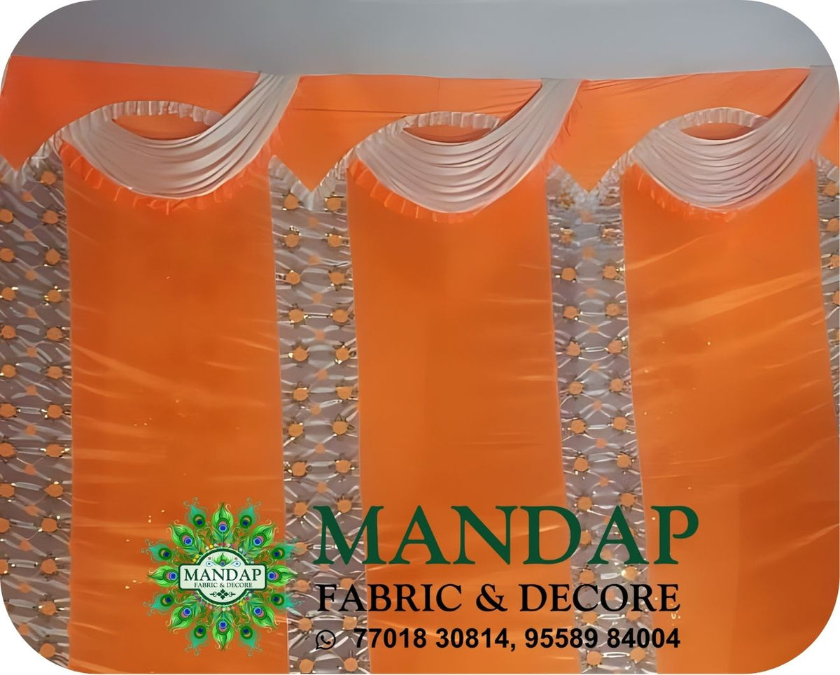 Mandap Sidewall Parda Fabric Design No.- (MSW -010) Made Of Bright Lycra - Customization Available