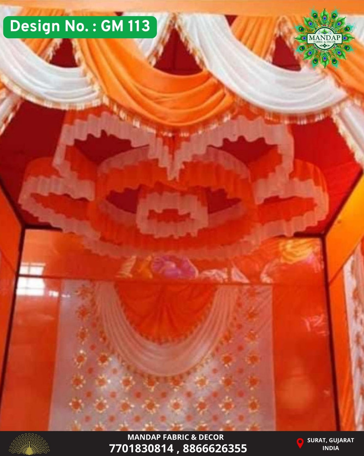 Ganpati Makhar Cloth - Design No. (GM - 113) - New Designs Customization Available