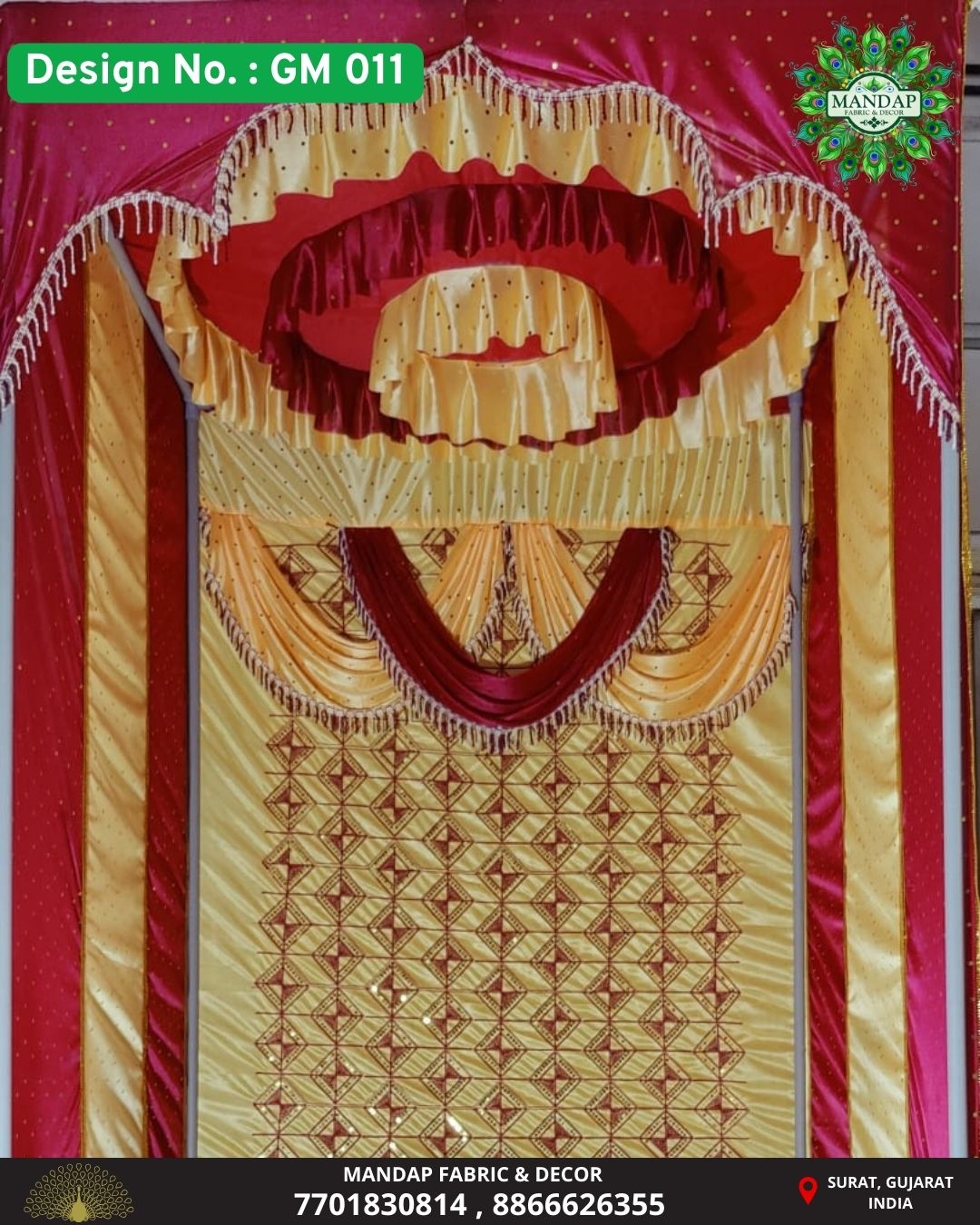 Ganpati Makhar Cloth - Design No. (GM - 011) - New Designs Customization Available