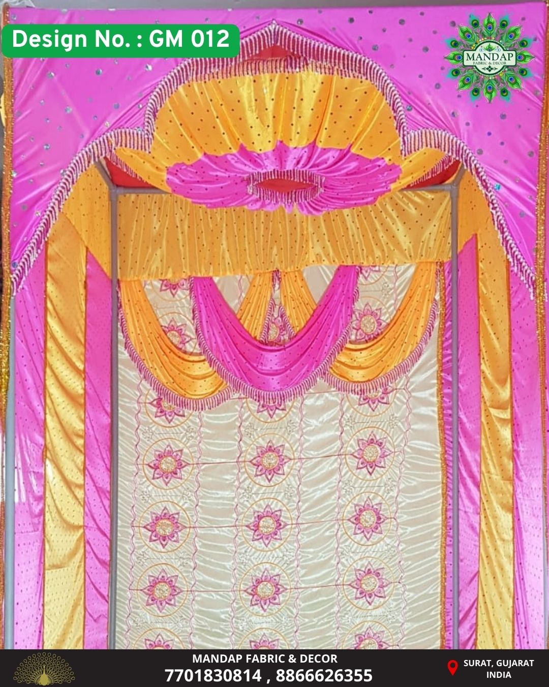 Ganpati Makhar Cloth - Design No. (GM - 012) - New Designs Customization Available