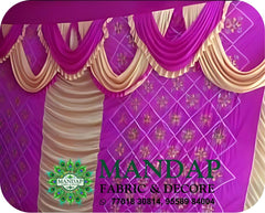 Mandap Sidewall Parda Fabric Design No.- (MSW -012) Made Of Bright Lycra - Customization Available