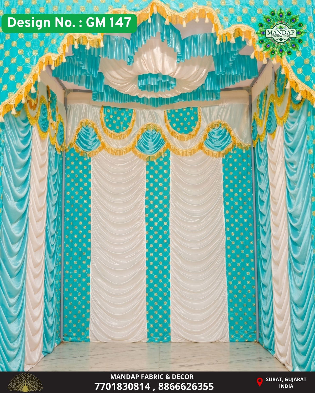 Ganpati Makhar Cloth - Design No. (GM - 147) - New Designs Customization Available