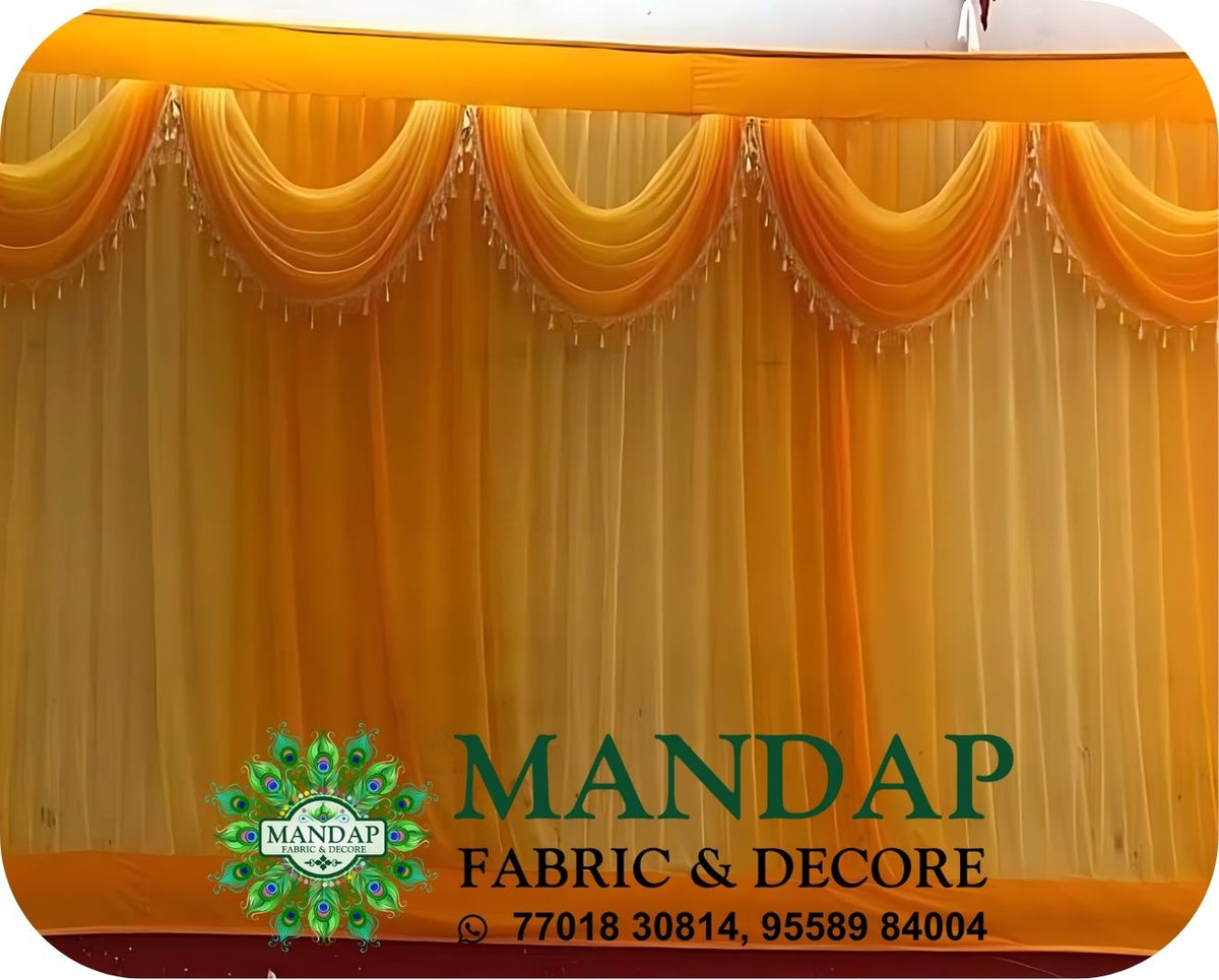 Mandap Sidewall Parda Fabric Design No.- (MSW -014) Made Of Bright Lycra - Customization Available