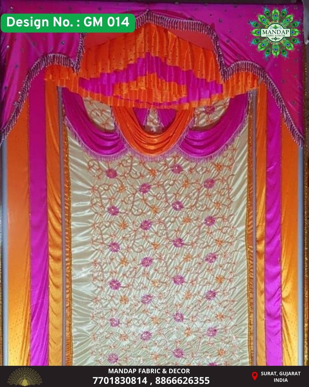 Ganpati Makhar Cloth - Design No. (GM - 014) - New Designs Customization Available