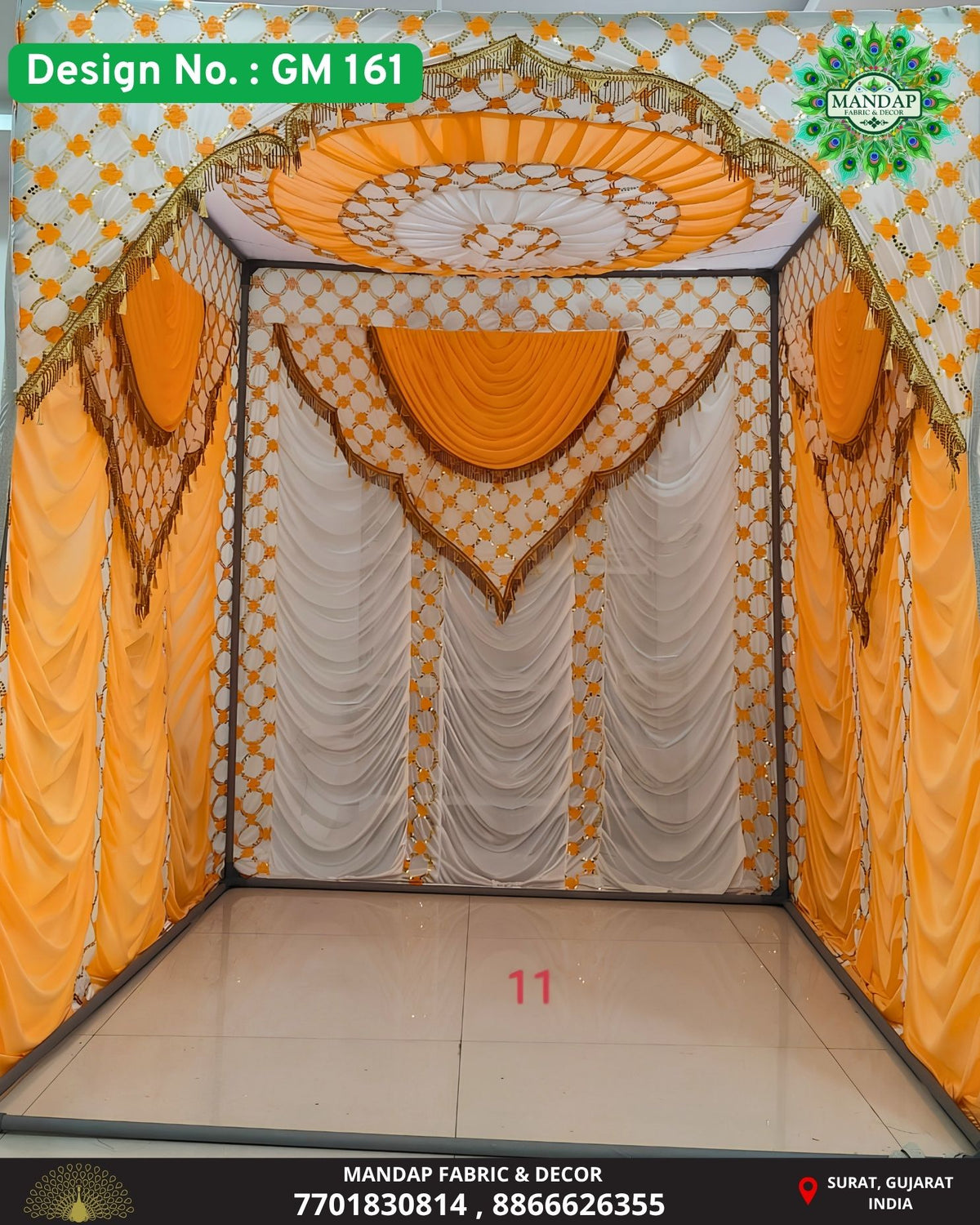 Ganpati Makhar Cloth - Design No. (GM - 161) - New Designs Customization Available