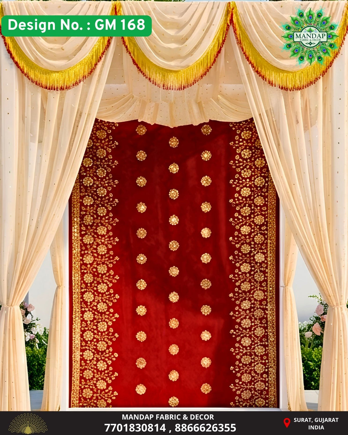 Ganpati Makhar Cloth - Design No. (GM - 168) - New Designs Customization Available