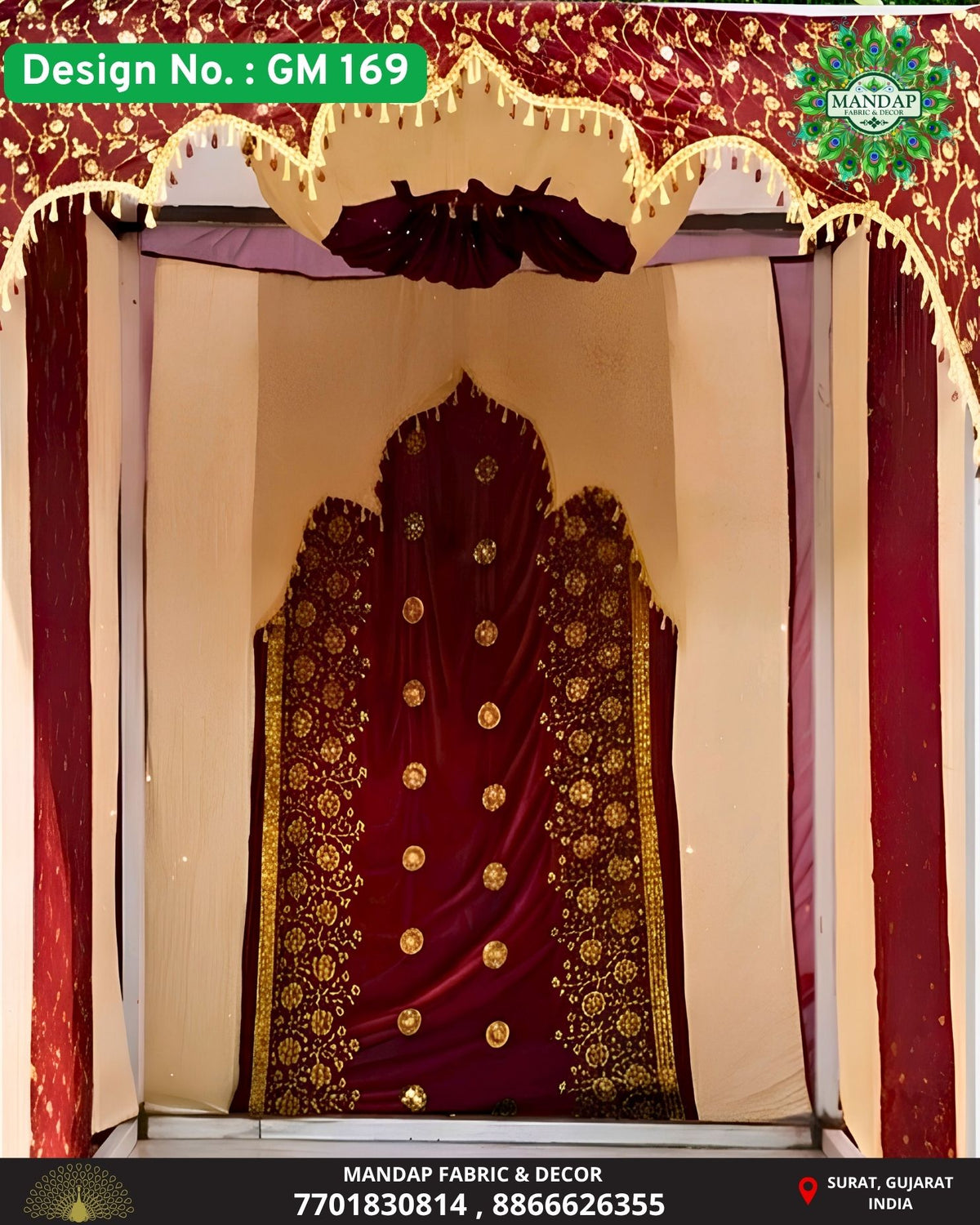 Ganpati Makhar Cloth - Design No. (GM - 169) - New Designs Customization Available