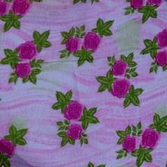 Roto Printed Fabrics ligth Pink Color