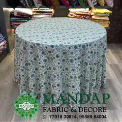 Digitally Printed Table Cover Premium 2 Way Stretch Fabric Design No. (TC - 017)