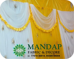 Mandap Sidewall Parda Fabric Design No.- (MSW -017) Made Of Bright Lycra - Customization Available