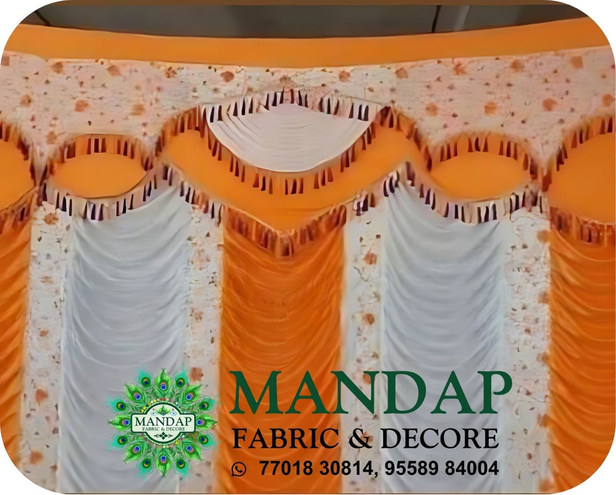 Mandap Sidewall Parda Fabric Design No.- (MSW -001) Made Of Bright Lycra - Customization Available