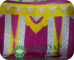 Mandap Sidewall Parda Fabric Design No.- (MSW -022) Made Of Bright Lycra - Customization Available