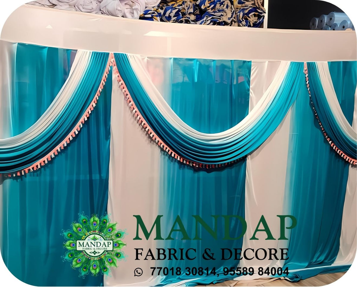 Mandap Sidewall Parda Fabric Design No.- (MSW -026) Made Of Bright Lycra - Customization Available