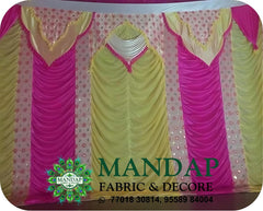 Mandap Sidewall Parda Fabric Design No.- (MSW -027) Made Of Bright Lycra - Customization Available