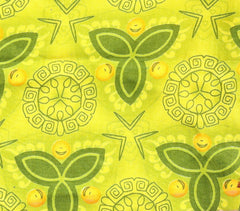 Roto Printed Fabrics Yellow Color