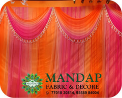 Mandap Sidewall Parda Fabric Design No.- (MSW -029) Made Of Bright Lycra - Customization Available