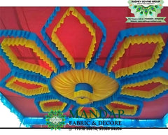 Ceiling Mandap Top Fabric 15ft * 15 Ft - Design No. (CMT - 029) - Customization Available