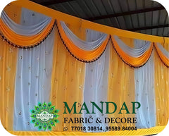 Mandap Sidewall Parda Fabric Design No.- (MSW -031) Made Of Bright Lycra - Customization Available