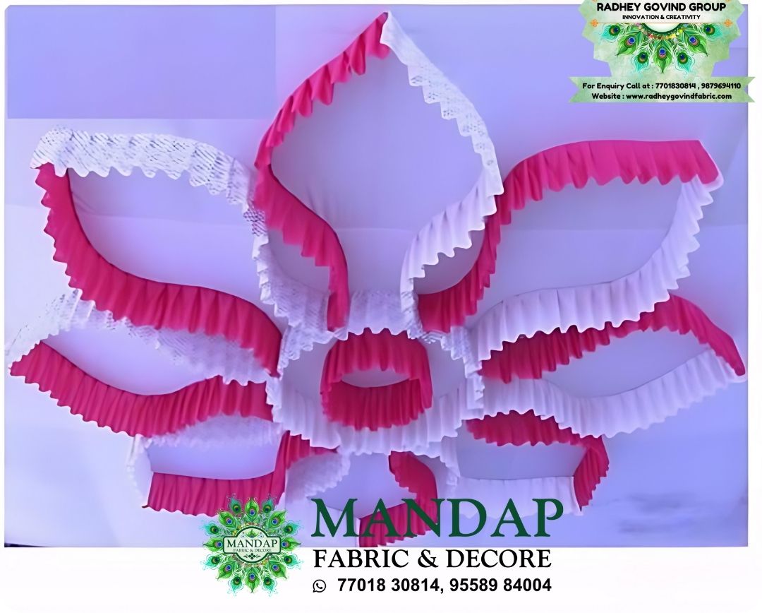 Ceiling Mandap Top Fabric 15ft * 15 Ft - Design No. (CMT - 034) - Customization Available