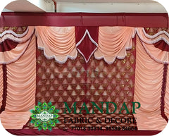 Mandap Sidewall Parda Fabric Design No.- (MSW -035) Made Of Bright Lycra - Customization Available