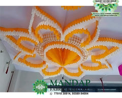 Ceiling Mandap Top Fabric 15ft * 15 Ft - Design No. (CMT - 035) - Customization Available