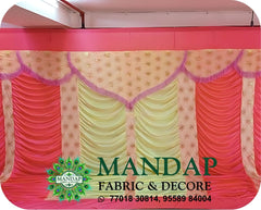 Mandap Sidewall Parda Fabric Design No.- (MSW -038) Made Of Bright Lycra - Customization Available